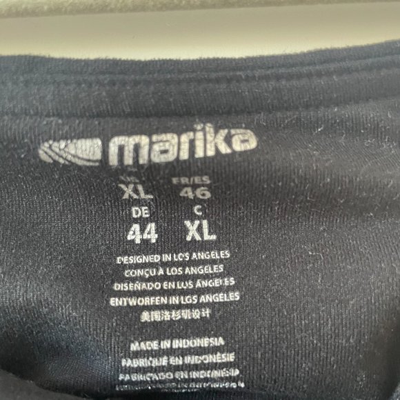 Marika Cropped‎ Yoga Pants in Black and Purple, Size XL - Picture 3 of 4
